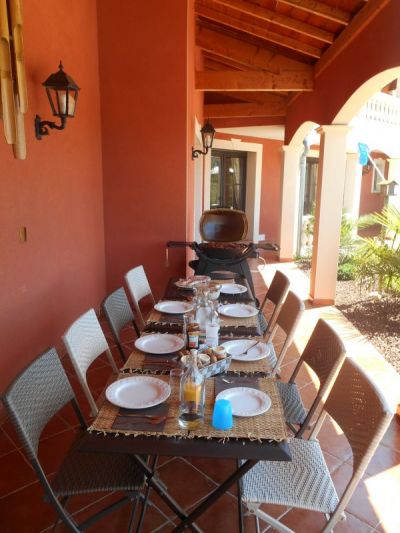 repas sur la terrasse